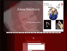 Tablet Screenshot of jolanasmyckova.com